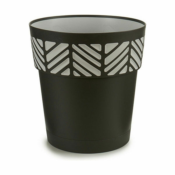 Vaso Autoirrigante Stefanplast Orfeo Antracite Plastica 29 x 29 x 29 cm (6 Unità) - Augustea Shop