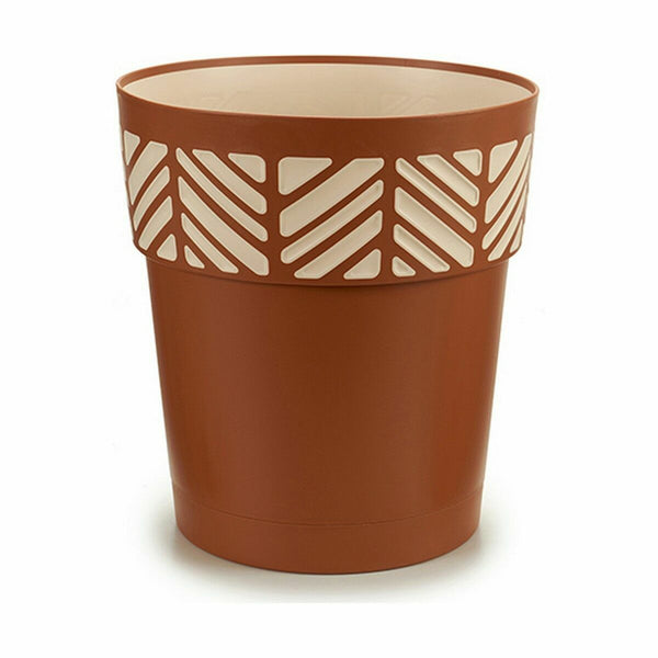 Vaso Autoirrigante Stefanplast Orfeo Terracotta Plastica 29 x 29 x 29 cm (6 Unità) - Augustea Shop
