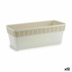 Vaso rettangolare da Balcone Stefanplast Orfeo Bianco Plastica 18,5 x 17 x 49,3 cm (12 Unità) - Augustea Shop
