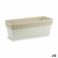 Vaso rettangolare da Balcone Stefanplast Orfeo Bianco Plastica 18,5 x 17 x 49,3 cm (12 Unità) - Augustea Shop
