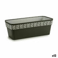 Vaso rettangolare da Balcone Stefanplast Orfeo Antracite Plastica 18 x 17 x 49,5 cm (12 Unità)