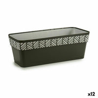 Vaso rettangolare da Balcone Stefanplast Orfeo Antracite Plastica 18 x 17 x 49,5 cm (12 Unità) - Augustea Shop