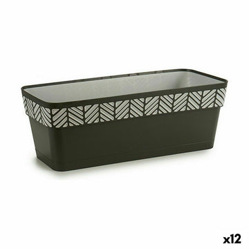 Vaso rettangolare da Balcone Stefanplast 94953 Orfeo Antracite Plastica 18 x 17 x 49,5 cm (12 Unità)