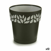 Vaso Autoirrigante Stefanplast Cloe Antracite Plastica 15 x 15 x 15 cm (12 Unità) - Augustea Shop
