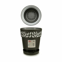 Vaso Autoirrigante Stefanplast Cloe Antracite Plastica 15 x 15 x 15 cm (12 Unità) - Augustea Shop