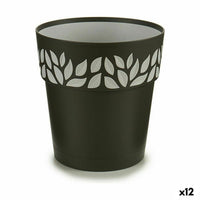 Vaso Autoirrigante Stefanplast Cloe Antracite Plastica 19 x 19 x 19 cm (12 Unità) - Augustea Shop