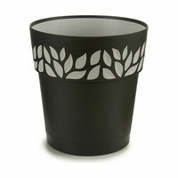 Vaso Autoirrigante Stefanplast Cloe Antracite Plastica 25 x 25 x 25 cm (6 Unità) - Augustea Shop