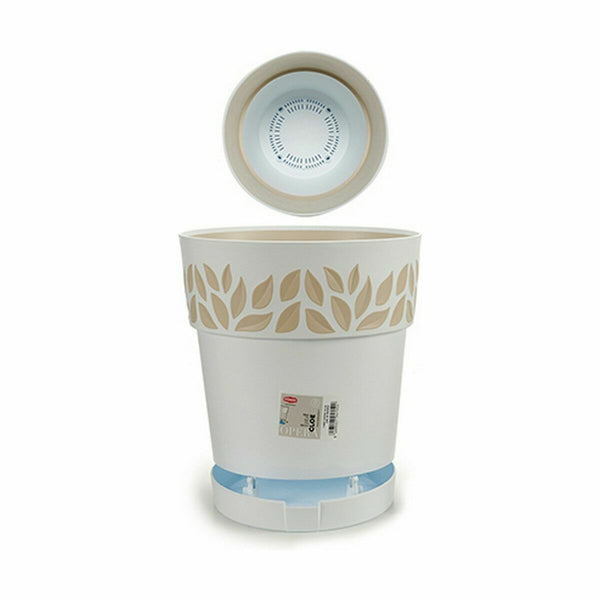 Vaso Autoirrigante Stefanplast Cloe Bianco Plastica 29 x 29 x 29 cm (6 Unità) - Augustea Shop