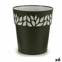 Vaso Autoirrigante Stefanplast Cloe Antracite Plastica 29 x 29 x 29 cm (6 Unità) - Augustea Shop