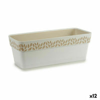 Vaso rettangolare da Balcone Stefanplast Cloe Bianco Plastica 49,5 x 17 x 19 cm (12 Unità) - Augustea Shop