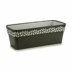 Vaso rettangolare da Balcone Stefanplast Cloe Antracite Plastica 49,5 x 17 x 19 cm (12 Unità) - Augustea Shop
