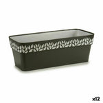 Vaso rettangolare da Balcone Stefanplast Cloe Antracite Plastica 49,5 x 17 x 19 cm (12 Unità) - Augustea Shop