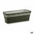 Vaso rettangolare da Balcone Stefanplast Cloe Antracite Plastica 49,5 x 17 x 19 cm (12 Unità) - Augustea Shop