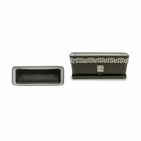 Vaso rettangolare da Balcone Stefanplast Cloe Antracite Plastica 49,5 x 17 x 19 cm (12 Unità) - Augustea Shop