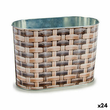 Vaso Ibergarden Metallo vimini Ovale 12,7 x 15 x 23,5 cm (24 Unità)