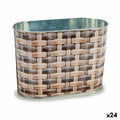 Planter Ibergarden H18A3528D Metal wicker Oval 12,7 x 15 x 23,5 cm (24 Units)