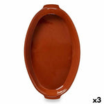 Pirofila da Forno Argilla cotta 3 Unità 56 x 7,5 x 32 cm - Augustea Shop