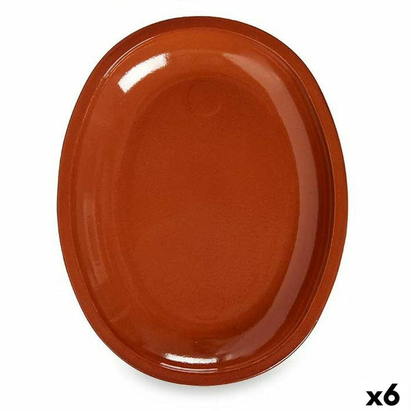 Pirofila da Forno Argilla cotta 6 Unità 24,5 x 3 x 30,5 cm - Augustea Shop