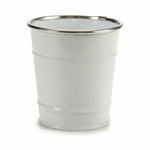 Vaso Secchio Bianco Argentato Zinco 10,5 x 10,5 x 10,5 cm (72 Unità) - Augustea Shop