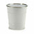 Vaso Secchio Bianco Argentato Zinco 10,5 x 10,5 x 10,5 cm (72 Unità) - Augustea Shop