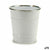 Vaso Secchio Bianco Argentato Zinco 10,5 x 10,5 x 10,5 cm (72 Unità) - Augustea Shop