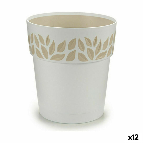 Vaso Autoirrigante Stefanplast Cloe Bianco Plastica 19 x 19 x 19 cm (12 Unità) - Augustea Shop