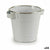 Vaso Ibergarden A60354-D Bianco Argentato Zinco Secchio 19,5 x 14,5 x 16,5 cm (24 Unità) - Augustea Shop
