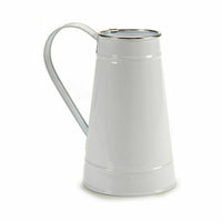 Vaso Scaldalatte Bianco Argentato Metallo 17 x 18,5 x 11,3 cm (24 Unità) - Augustea Shop