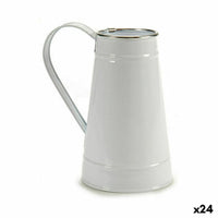 Vaso Scaldalatte Bianco Argentato Metallo 17 x 18,5 x 11,3 cm (24 Unità) - Augustea Shop