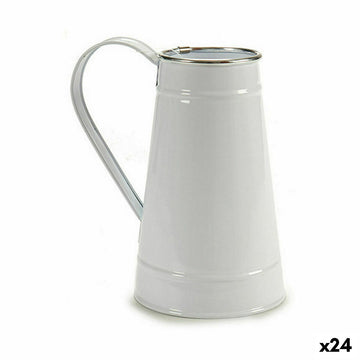 Vaso Ibergarden J60700-D J60700-D Bianco Argentato Metallo Scaldalatte 17 x 18,5 x 11,3 cm 17 x 19,5 x 11,3 cm (24 Unità)