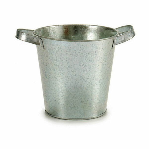 Vaso Ibergarden A60354-B Argentato Zinco Secchio 20 x 14 x 16,2 cm (24 Unità) - Augustea Shop