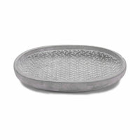 Piatto per Vaso Ibergarden 190060-2 Grigio Cemento Con rilievo 28 x 4 x 23 cm (6 Unità) - Augustea Shop