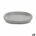 Piatto per Vaso Ibergarden Grigio Cemento Con rilievo 28 x 4 x 23 cm (6 Unità)