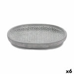 Piatto per Vaso Ibergarden 190060-2 Grigio Cemento Con rilievo 28 x 4 x 23 cm (6 Unità) - Augustea Shop