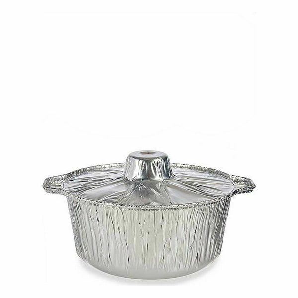 Casseruole Kinvara 66105 Argentato Argento Monouso Con coperchio Pentola - Augustea Shop