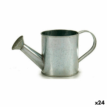 Planter Ibergarden Silver Zinc Watering Can 24,5 x 11 x 11 cm (24 Units)