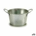 Vaso Ibergarden Argentato Zinco Secchio 17,8 x 8 x 12,3 cm (72 Unità)
