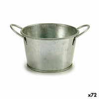 Vaso Ibergarden F60325-B Argentato Zinco Secchio 17,8 x 8 x 12,3 cm (72 Unità) - Augustea Shop