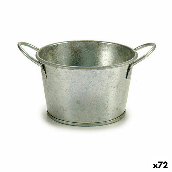 Vaso Ibergarden F60325-B Argentato Zinco Secchio 17,8 x 8 x 12,3 cm (72 Unità) - Augustea Shop