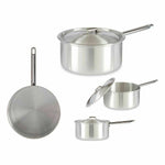 Casseruola con Coperchio Kinvara 100022 Argentato Alluminio 4 L 24,5 x 12 x 41 cm (10 Unità) - Augustea Shop