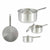 Casseruola con Coperchio Kinvara 100022 Argentato Alluminio 4 L 24,5 x 12 x 41 cm (10 Unità) - Augustea Shop