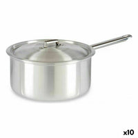 Casseruola con Coperchio Kinvara 100022 Argentato Alluminio 4 L 24,5 x 12 x 41 cm (10 Unità) - Augustea Shop
