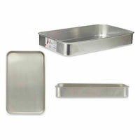 Teglia Kinvara 100154 Argentato Alluminio 28,5 x 6,5 x 46 cm (12 Unità) - Augustea Shop