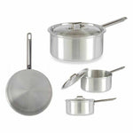 Casseruola con Coperchio Kinvara 100021 Argentato Alluminio 3 L 22 x 12 x 38 cm (10 Unità) - Augustea Shop