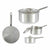 Casseruola con Coperchio Kinvara 100021 Argentato Alluminio 3 L 22 x 12 x 38 cm (10 Unità) - Augustea Shop
