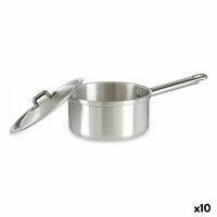 Casseruola con Coperchio Kinvara 100018 Argentato Alluminio Ø 14 cm 1 L (10 Unità) - Augustea Shop