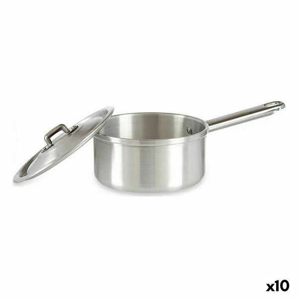Casseruola con Coperchio Kinvara 100018 Argentato Alluminio Ø 14 cm 1 L (10 Unità) - Augustea Shop