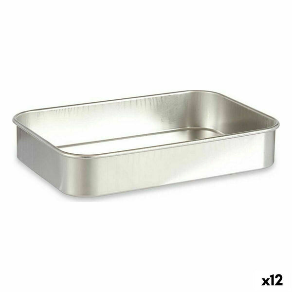 Pentola per arrosto Kinvara 100150 Argentato Alluminio 31 x 5,5 x 21,5 cm (12 Unità) - Augustea Shop