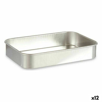 Roasting Tin Kinvara Silver Aluminium 31 x 5,5 x 21,5 cm (12 Units)