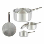 Casseruola con Coperchio Kinvara 100020 Argentato Alluminio 2 L 20 x 12 x 35,5 cm (10 Unità) - Augustea Shop